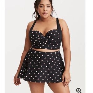 MINNIE MOUSE PRINT SKATER SWIM SKIRT